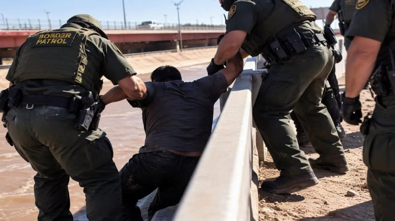 La corriente arrastró a un hombre desde Ciudad Juárez hasta Texas y fue rescatado