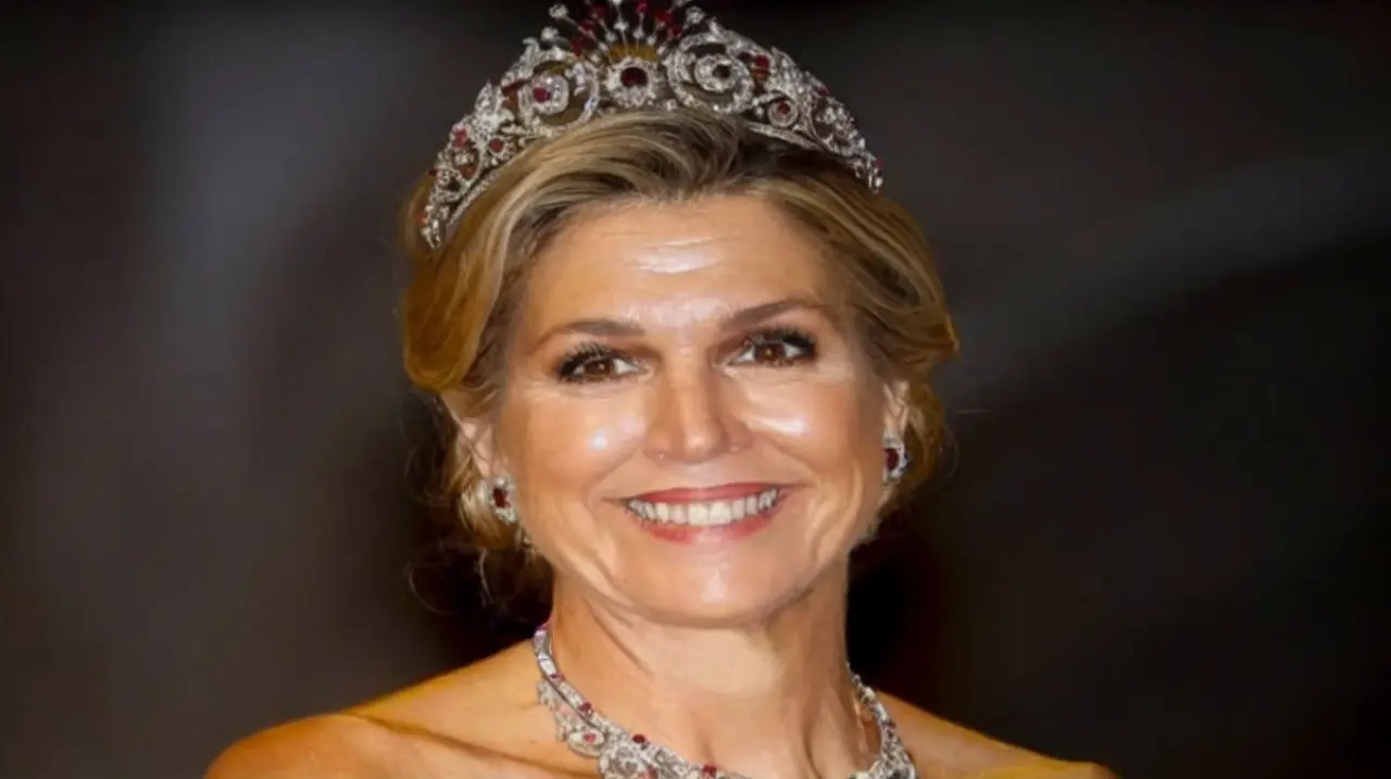 Máxima renovó un vestido de gala al cambiar de lugar un accesorio
