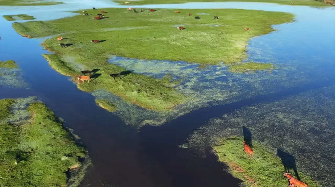 La crecida del Paraná y el Uruguay obligó a trasladar 147.500 animales
