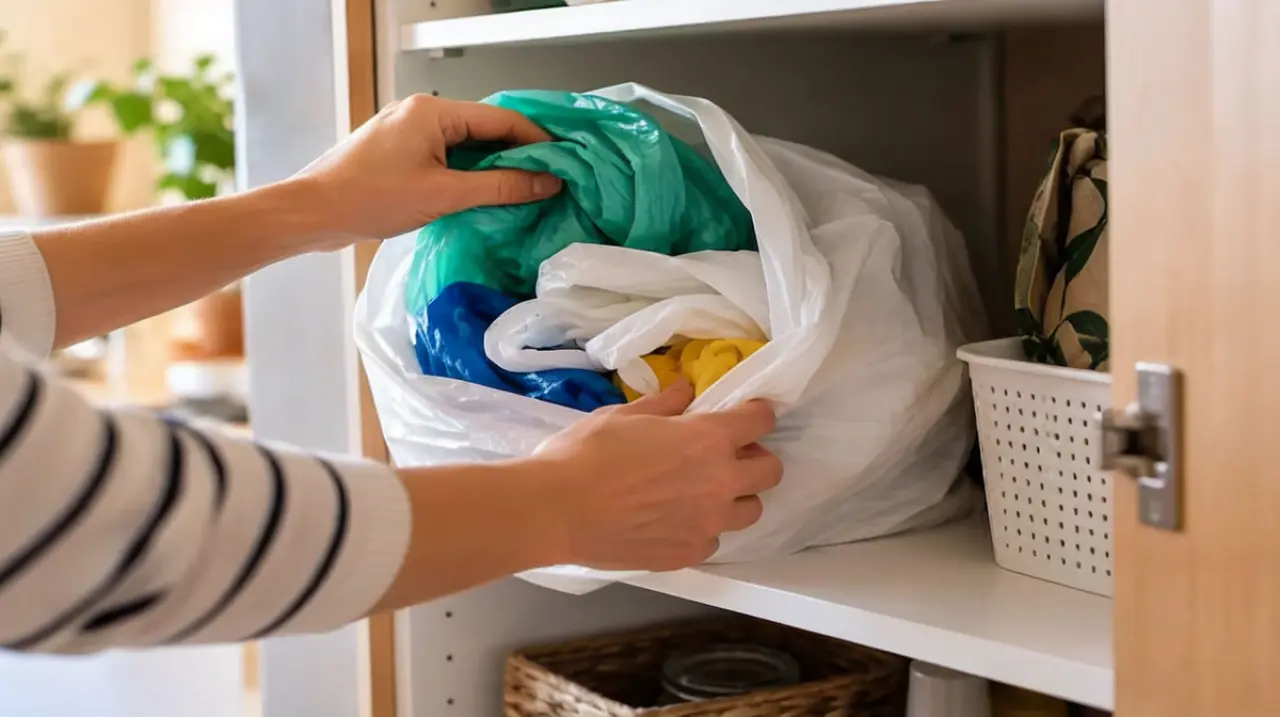 Por qué algunas personas guardan bolsas dentro de otra bolsa