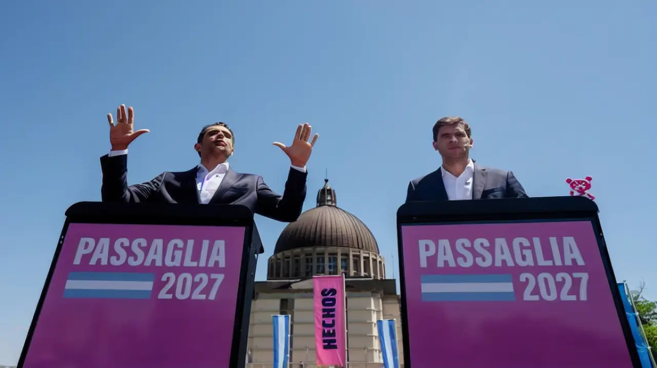 Los Passaglia eligieron San Nicolás para iniciar su campaña presidencial
